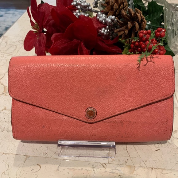 Authentic LOUIS VUITTON Empreinte Sarah Wallet